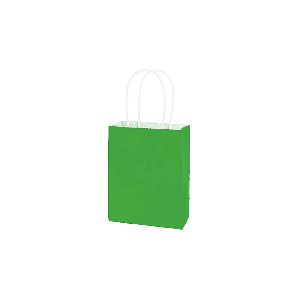 Bolsa Papel Kraft Extra Grande Verde Claro 12 Pcs 2