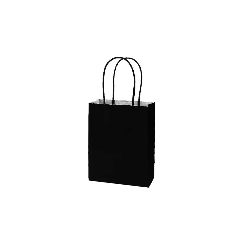 Bolsa Papel Kraft Extra Grande Negro 12 Pcs 2
