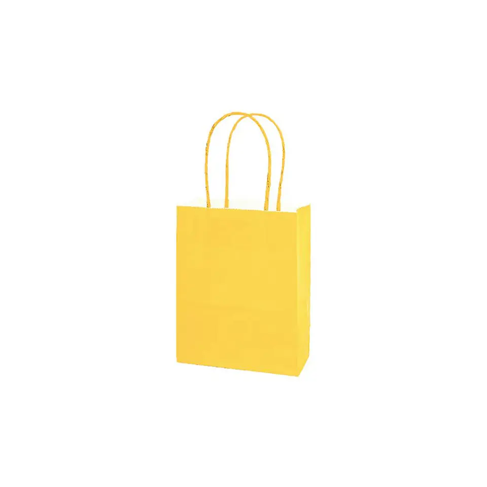 Bolsa Papel Kraft Extra Grande Amarillo 12 Pcs 2