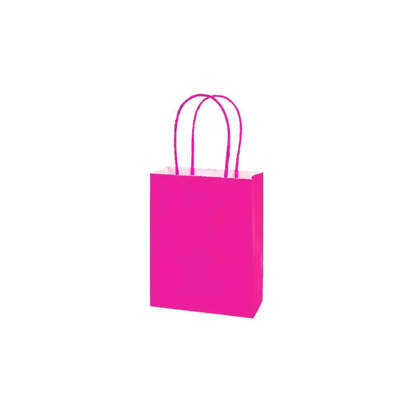 Bolsa Papel Kraft Extra Grande Fucsia 12 Pcs 1