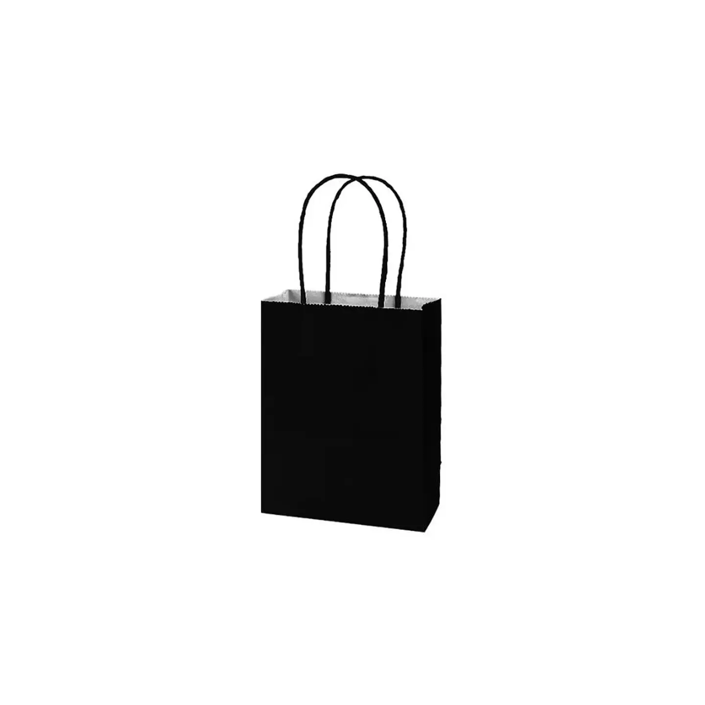 Bolsa Papel Kraft Grande Negro 12 Pcs 2