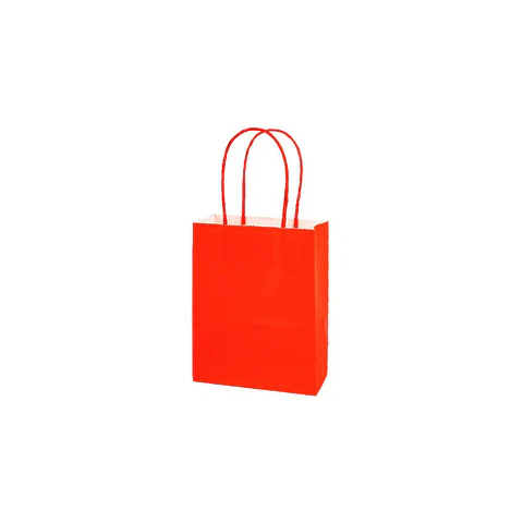 Bolsa Papel Kraft Grande Rojo 12 Pcs