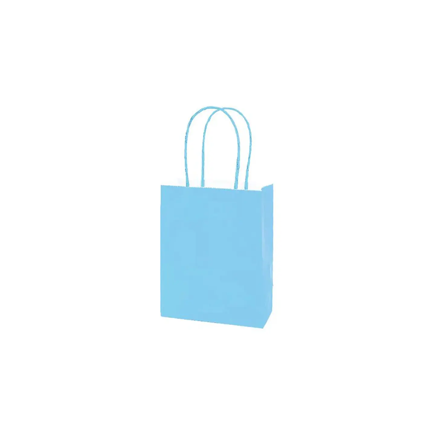 Bolsa Papel Kraft Grande Celeste 12 Pcs 2