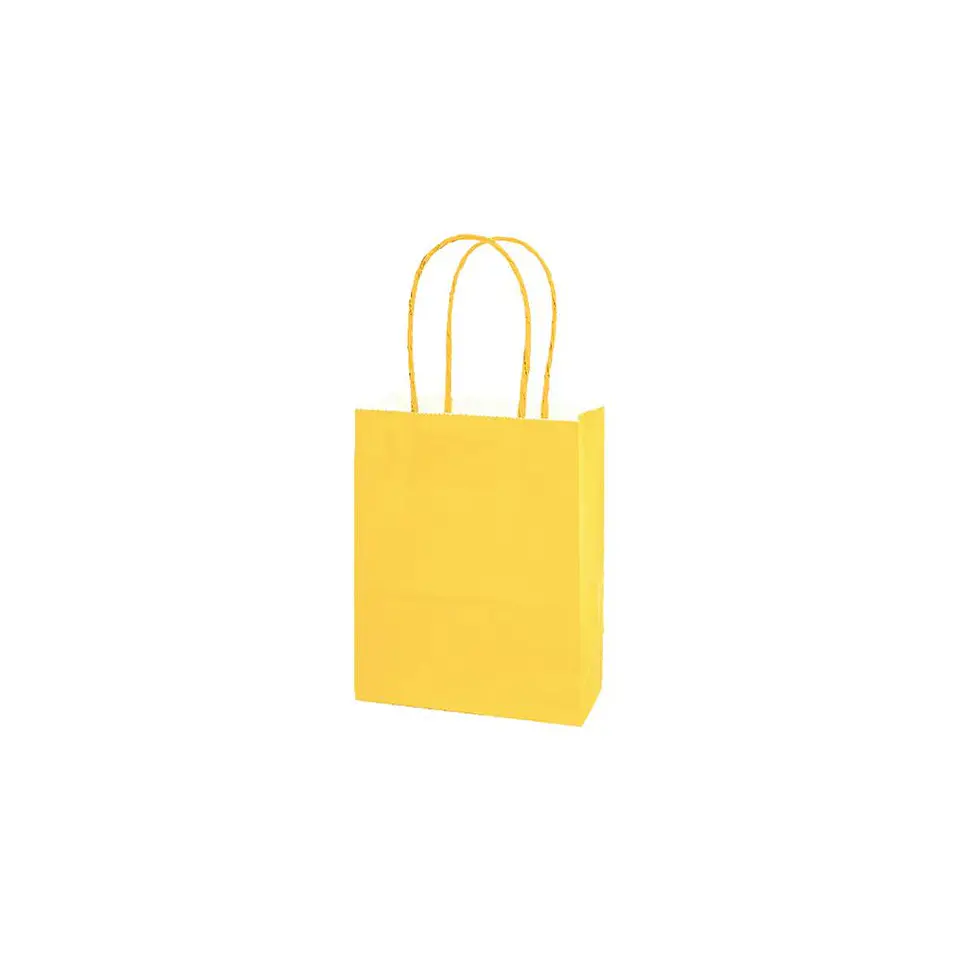 Bolsa Papel Kraft Grande Amarillo 12 Pcs 3