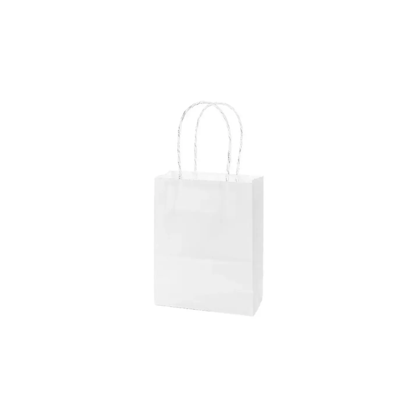 Bolsa Papel Kraft Grande Blanco 12 Pcs 3
