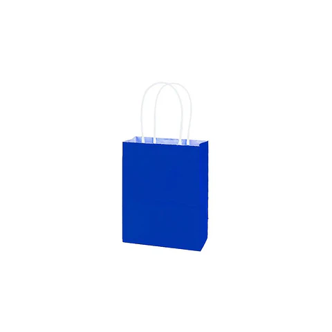 Bolsa Papel Kraft Grande Azul 12 Pcs