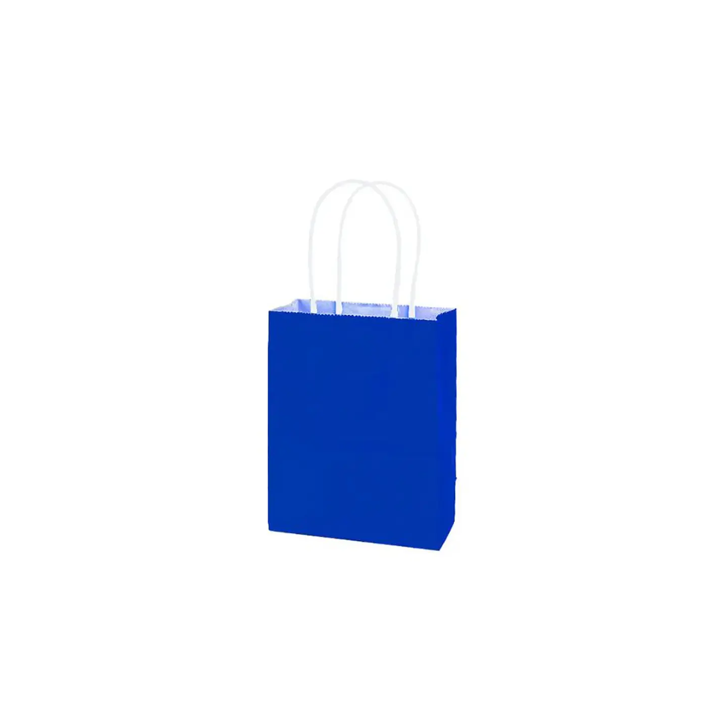 Bolsa Papel Kraft Grande Azul 12 Pcs 1