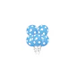 Globos De Latex Celeste Puntos Blancos 30 Cm - Miniatura 3