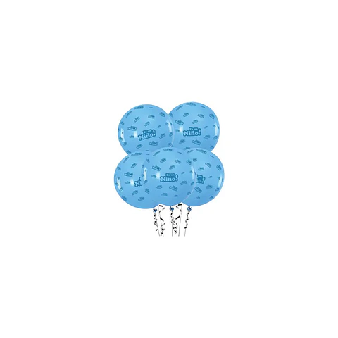 Globos De Latex Azul Es Un Niño 30 Cm