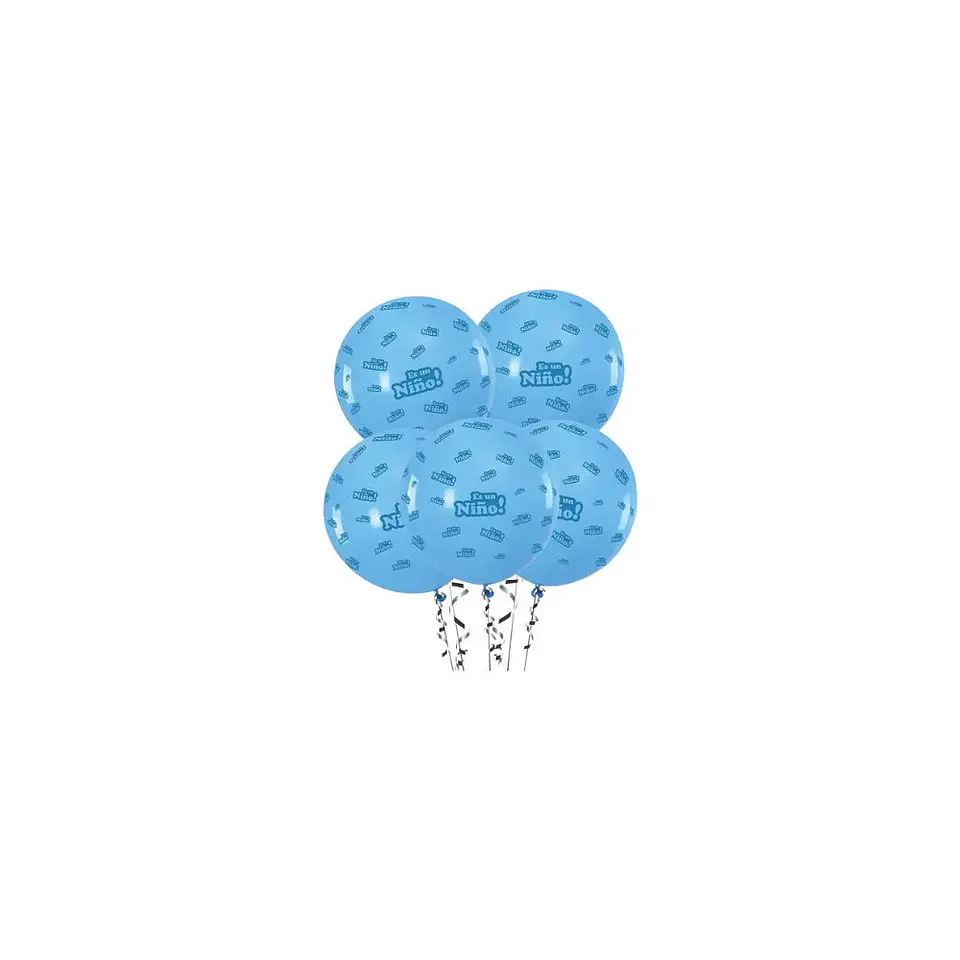 Globos De Latex Azul Es Un Niño 30 Cm 1