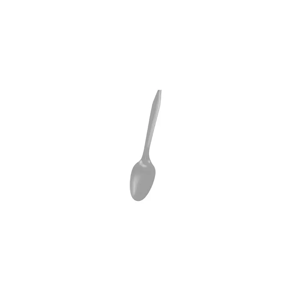 Cuchara Plastica Desechable Plateada 20 Pcs 1
