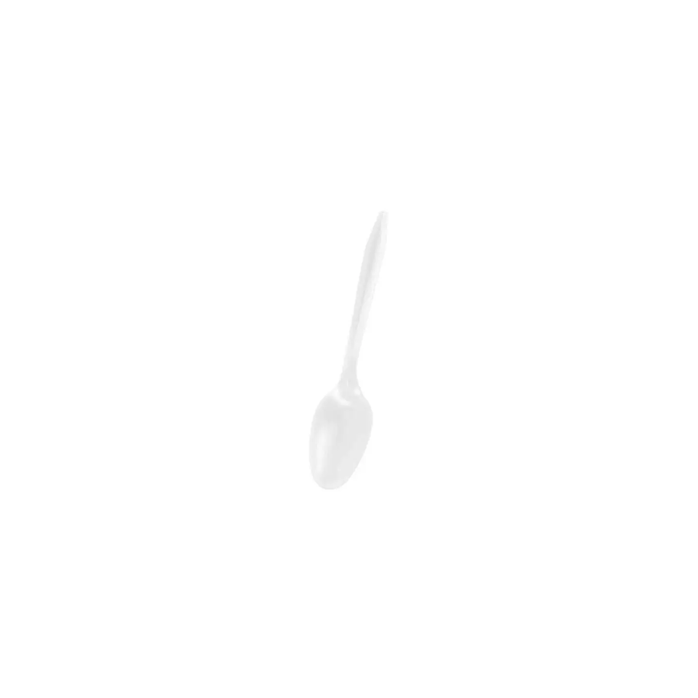 Cuchara Plastica Desechable Blanco 20 Pcs 1