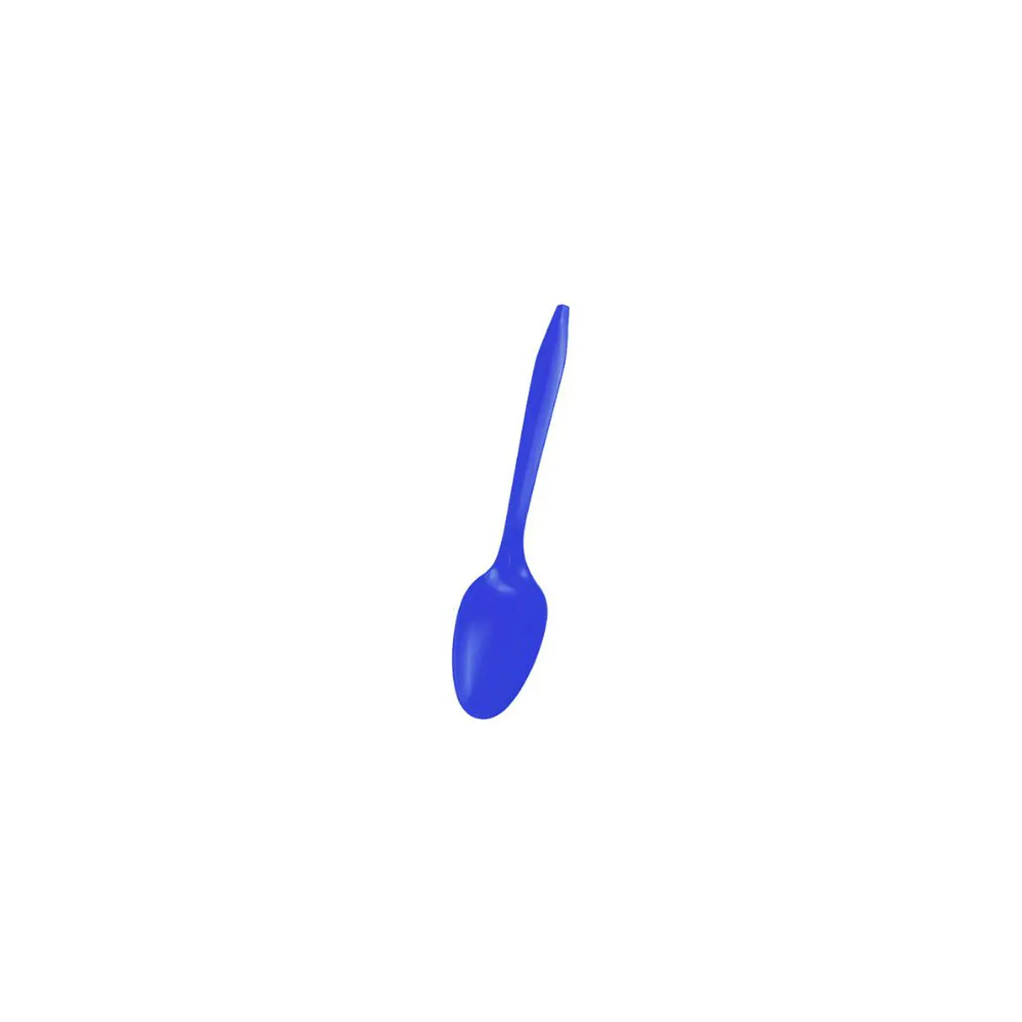 Cuchara Plastica Desechable Azul 20 Pcs 1