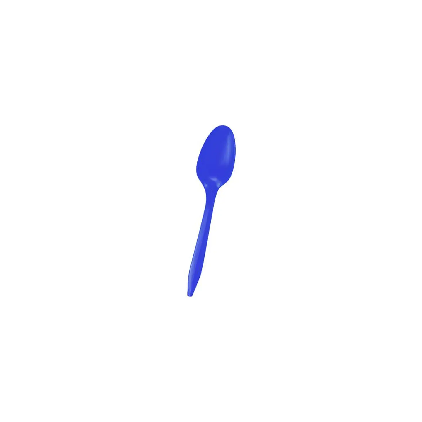 Cuchara Plastica Desechable Azul 20 Pcs 3