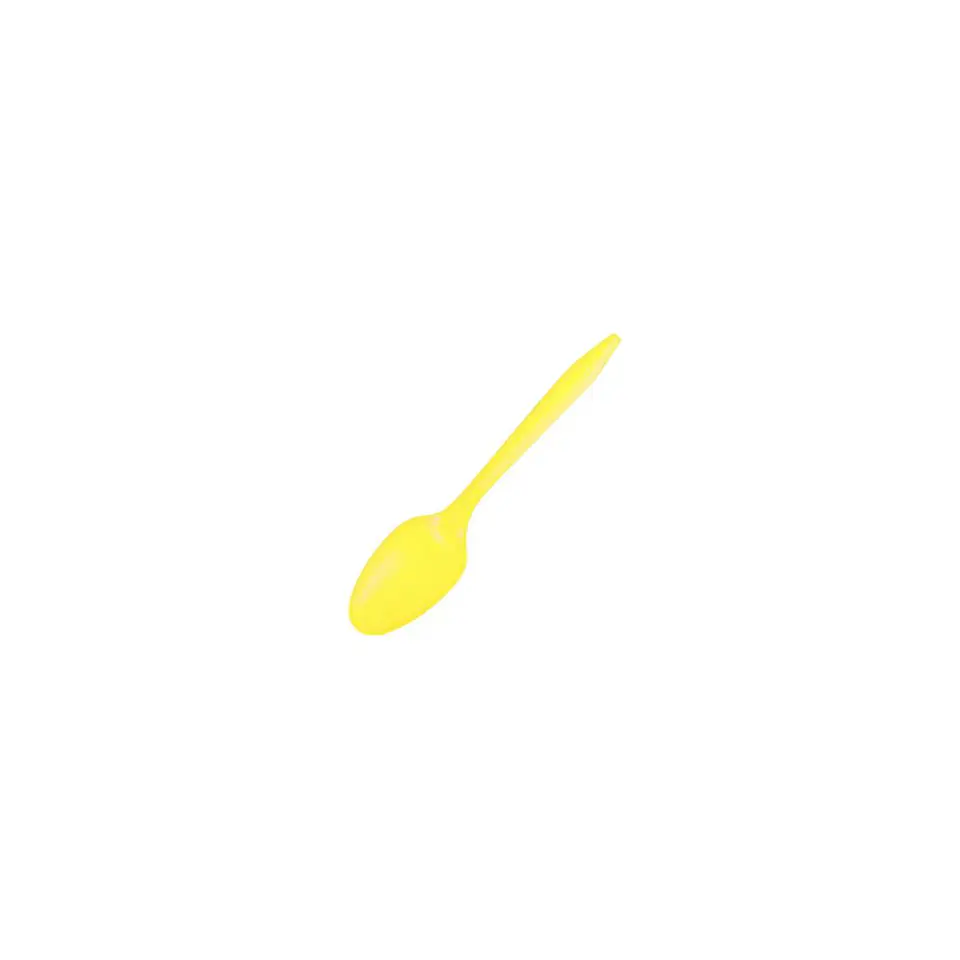 Cuchara Plastica Desechable Amarillo 20 Pcs 2