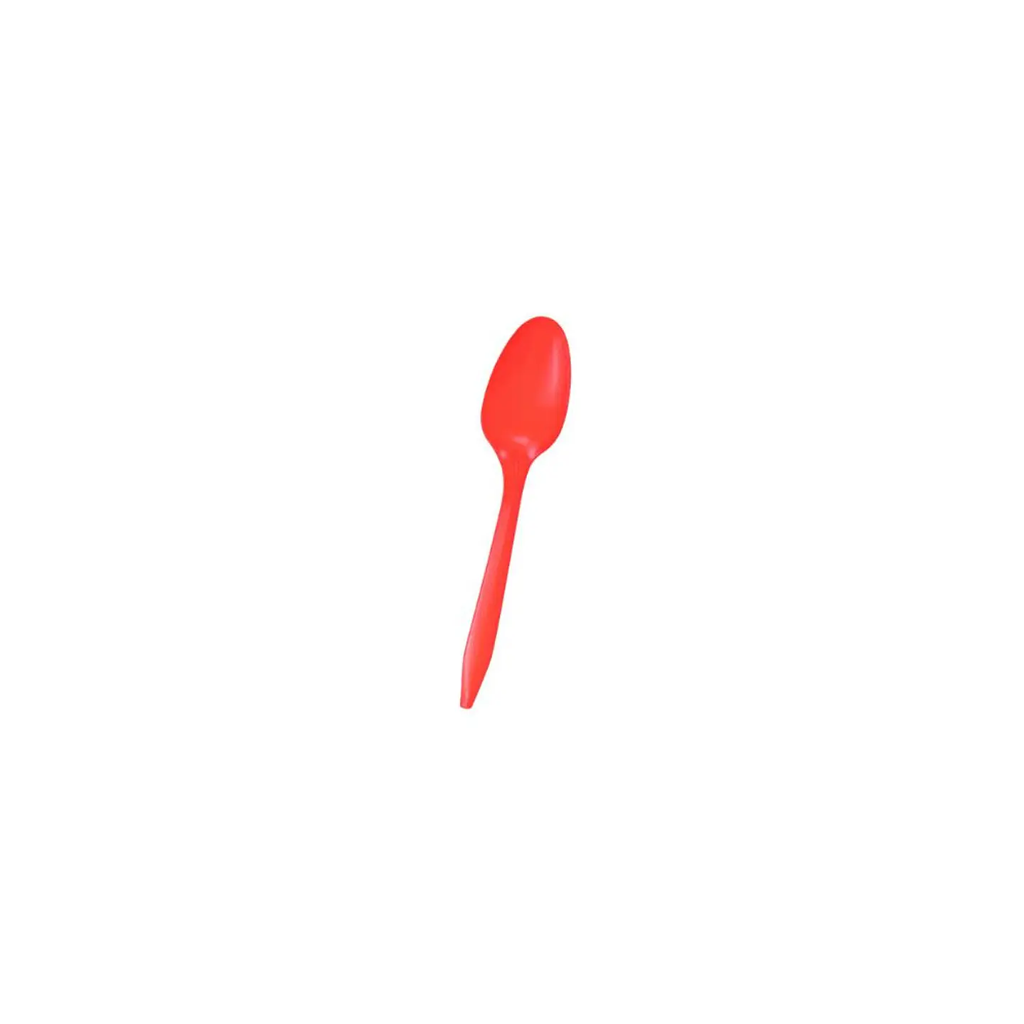 Cuchara Plastica Desechable Rojo 20 Pcs 3