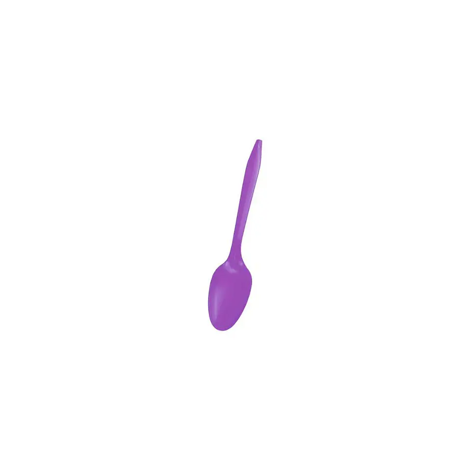 Cuchara Plastica Desechable Morado 20 Pcs 1