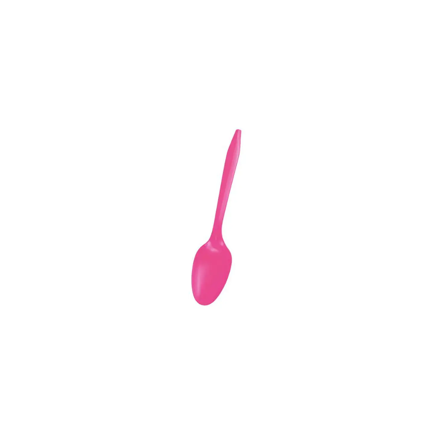 Cuchara Plastica Desechable Fucsia 20 Pcs 1