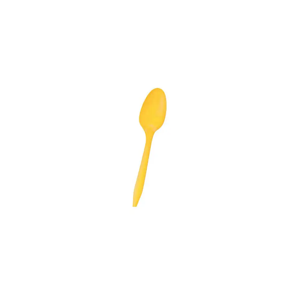 Cuchara Plastica Desechable Dorado 20 Pcs 3