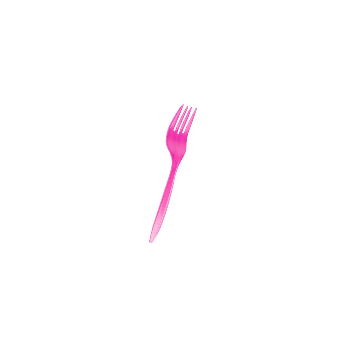 Tenedores Plasticos Desechables Rosado 20 Pcs 3