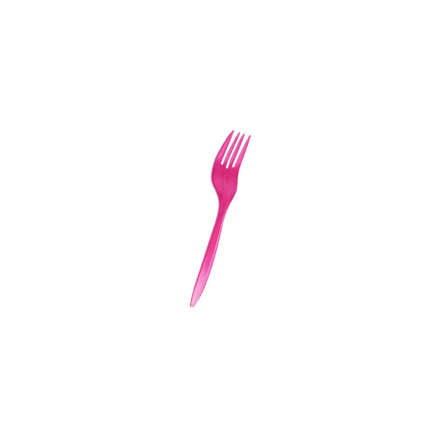 Tenedores Plasticos Desechables Fucsia 20 Pcs 3