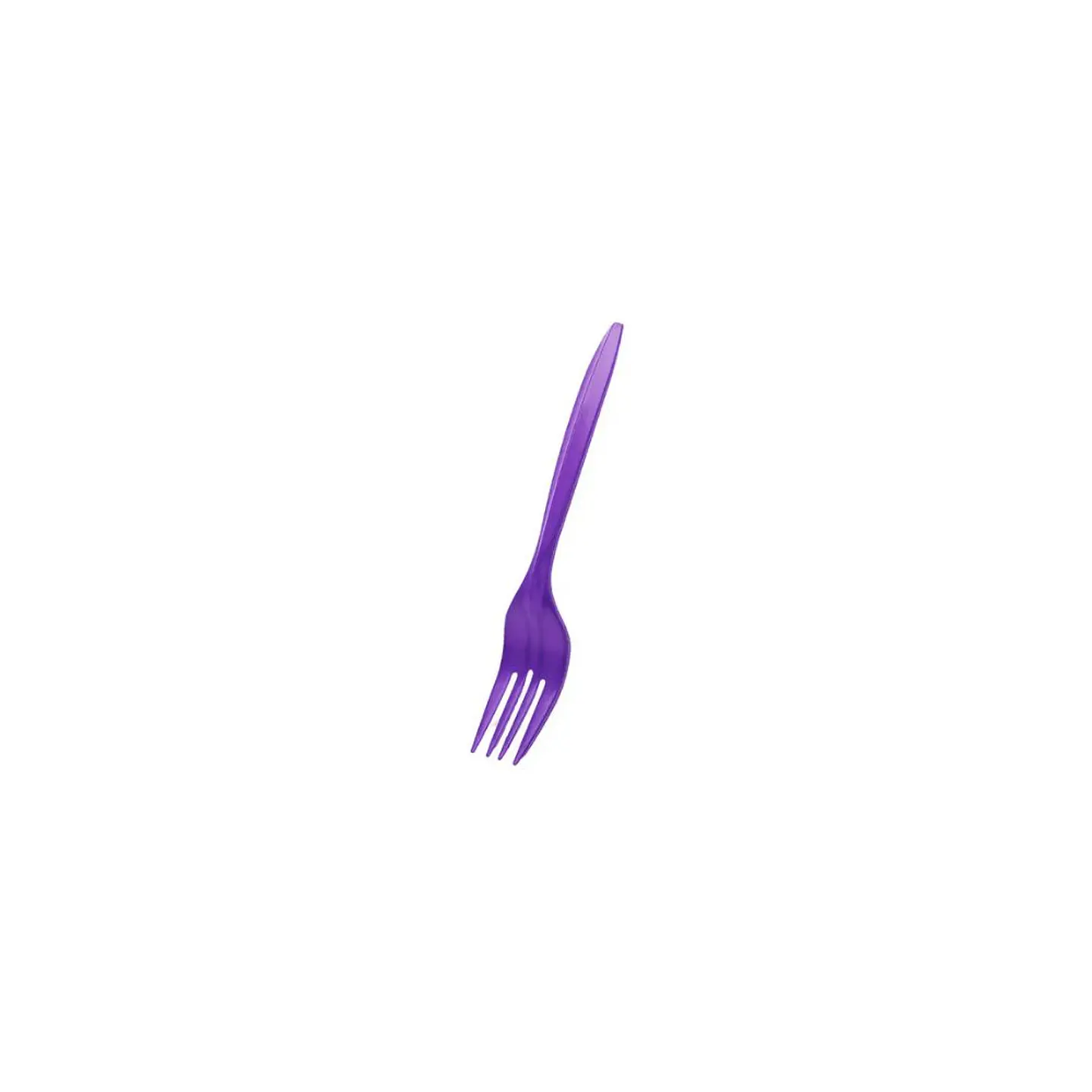 Tenedores Plasticos Desechables Morado 20 Pcs 1