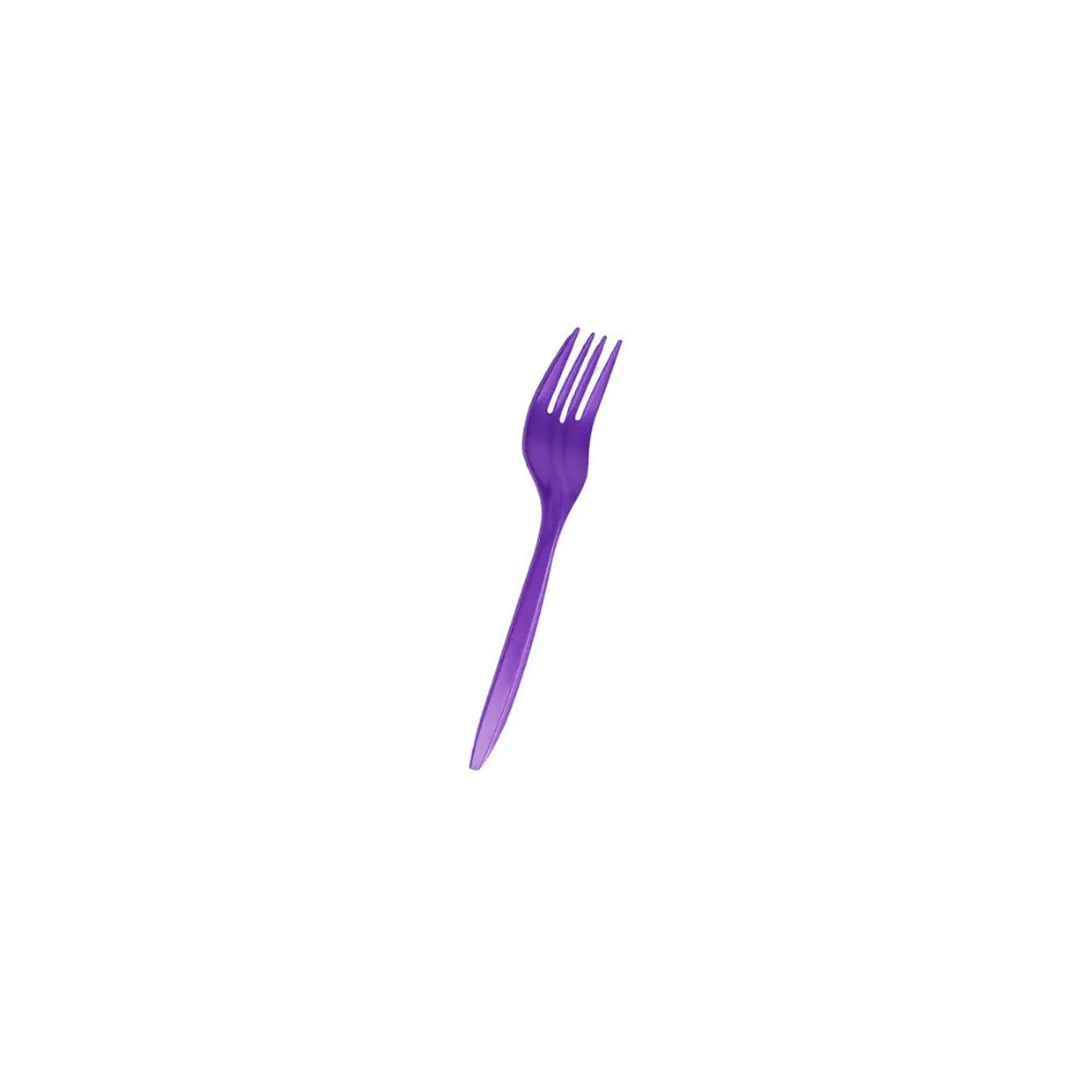 Tenedores Plasticos Desechables Morado 20 Pcs 3