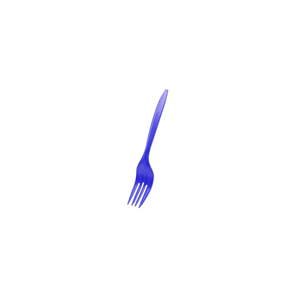 Tenedores Plasticos Desechables Azul 20 Pcs 1