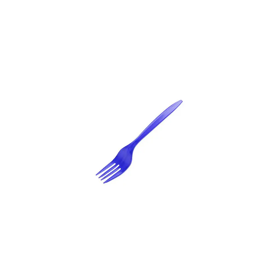 Tenedores Plasticos Desechables Azul 20 Pcs 2