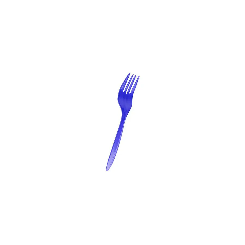 Tenedores Plasticos Desechables Azul 20 Pcs 3