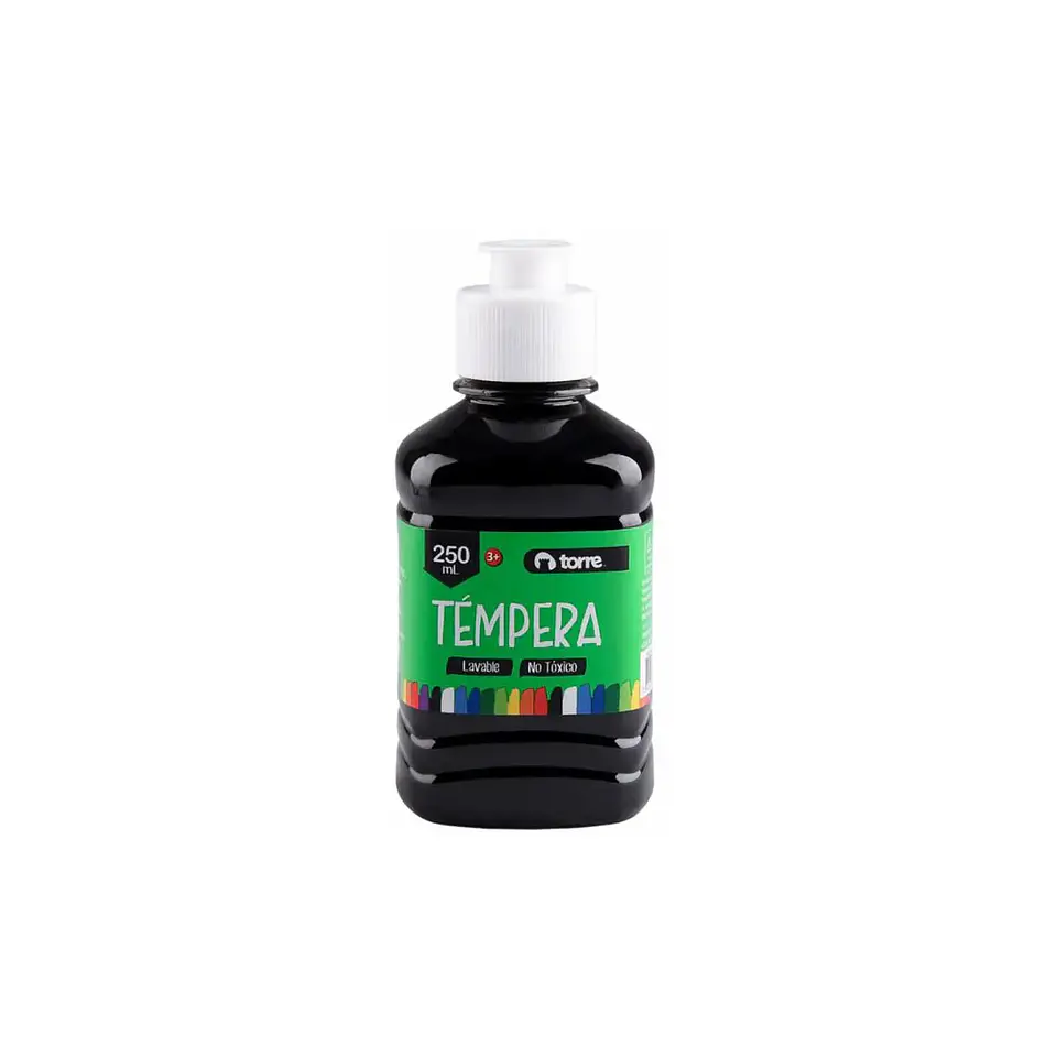 Tempera 250 Ml Negro Torre 2