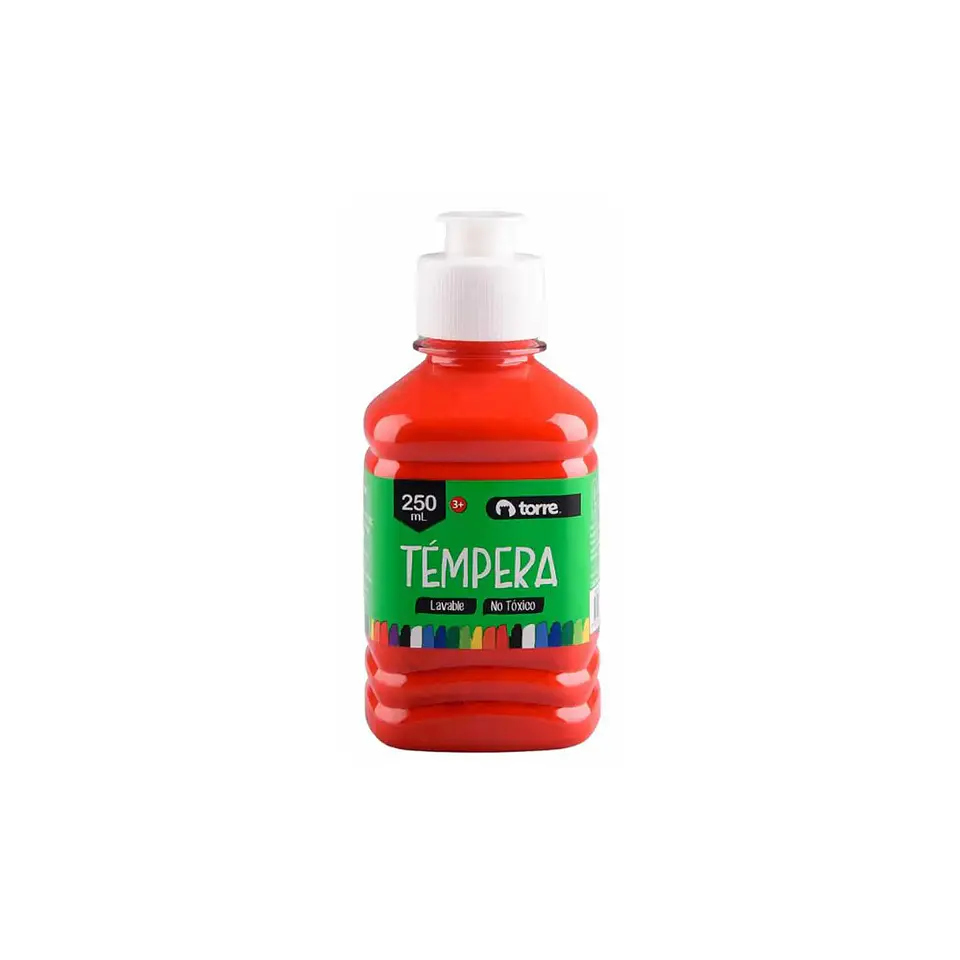 Tempera 250 Ml Naranjo Torre 3