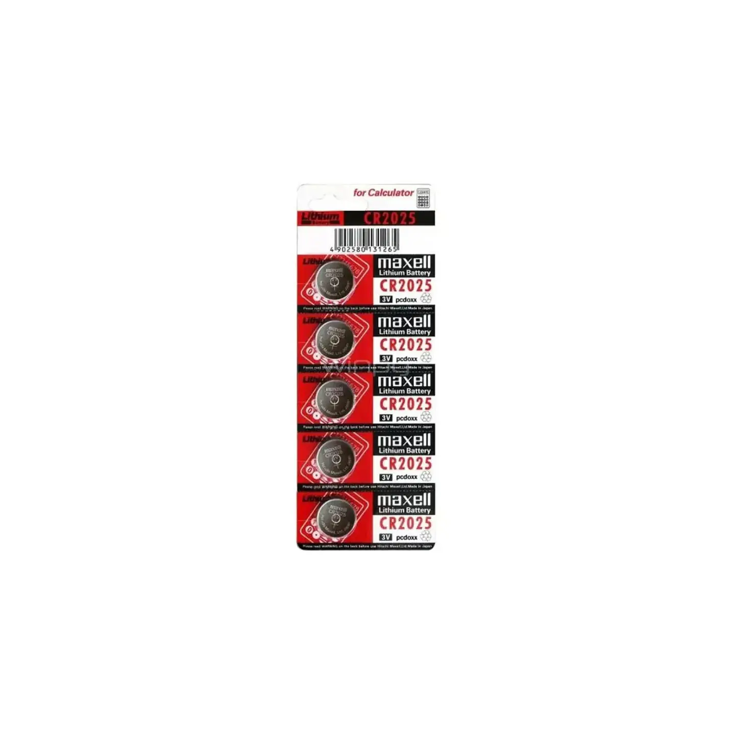 Pilas Tipo Boton CR2025 Maxell 2