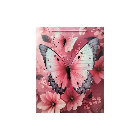 Bolsa De Regalo Mujer Mariposas 12 Unidades