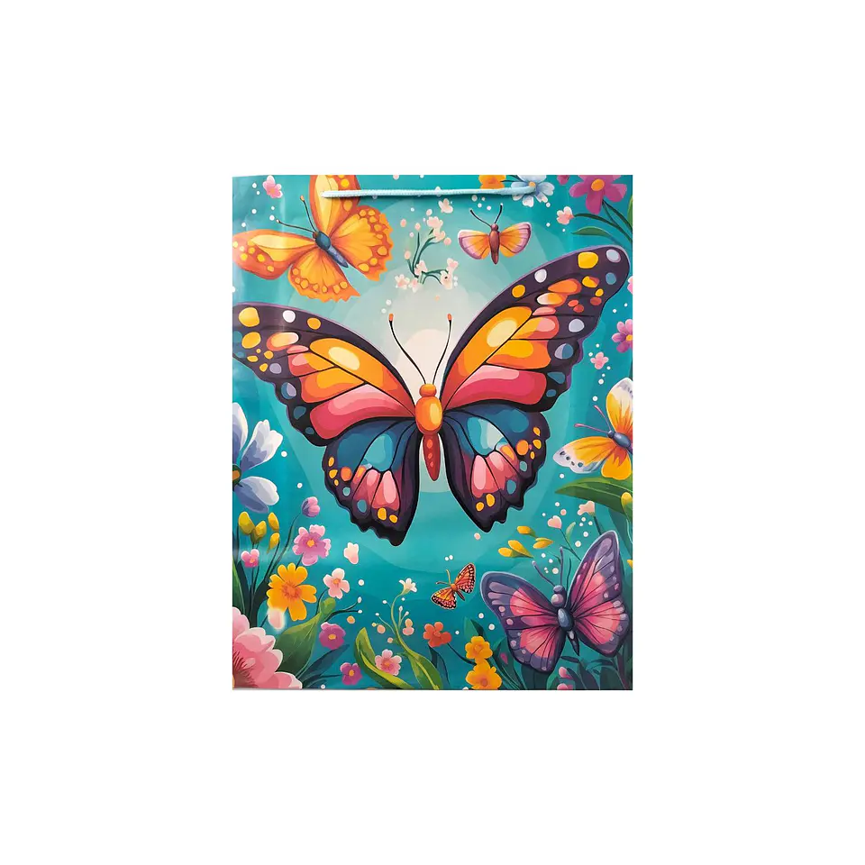 Bolsa De Regalo Mujer Mariposas 12 Unidades 3