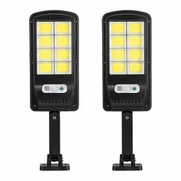 2 Und. Foco Solar JORTAN con sensor  de movimiento y control remoto