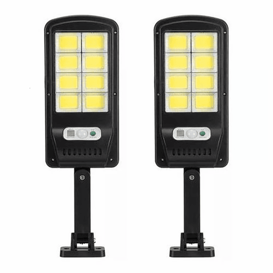 2 Und. Foco Solar JORTAN con sensor  de movimiento y control remoto