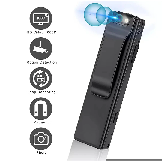 Camara Corporal Espía Portátil Recargable 