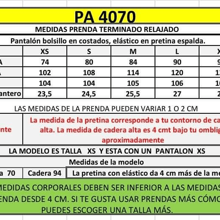 PA4070 PANTALÓN ESTAMPADO TRASERO ELASTICADO NEGRO/BLANCO 4