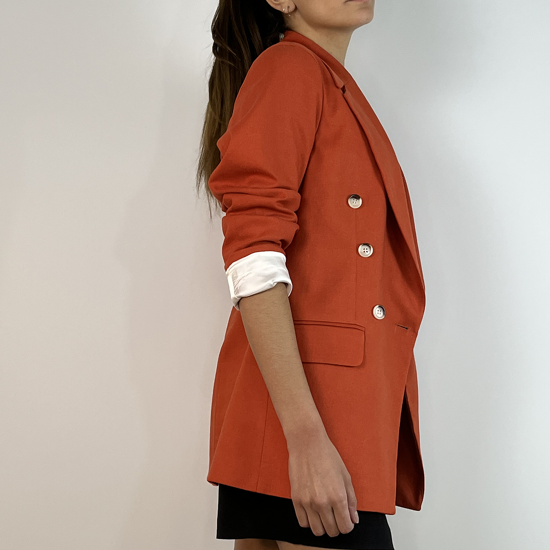 BZ1336 BLAZER CRUZADO NARANJA 4