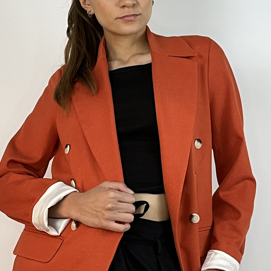 BZ1336 BLAZER CRUZADO NARANJA 2