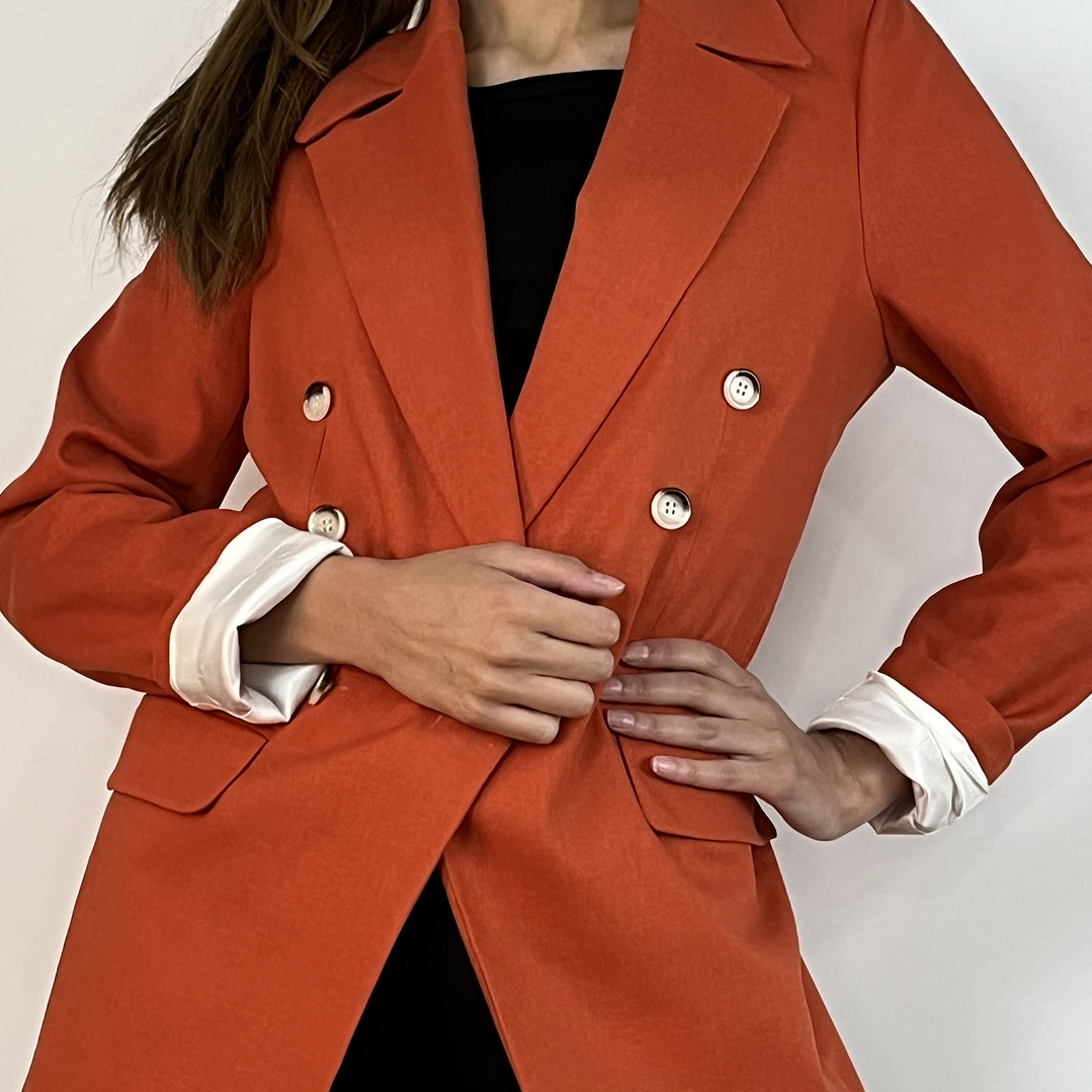 BZ1336 BLAZER CRUZADO NARANJA 1