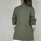 BZ1336 Blazer cruzado con lino color verde musgo - Miniatura 3