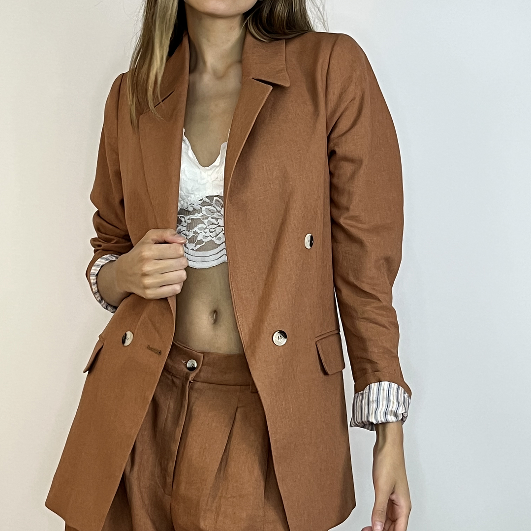 BZ1336 BLAZER CRUZADO CARAMELO 3