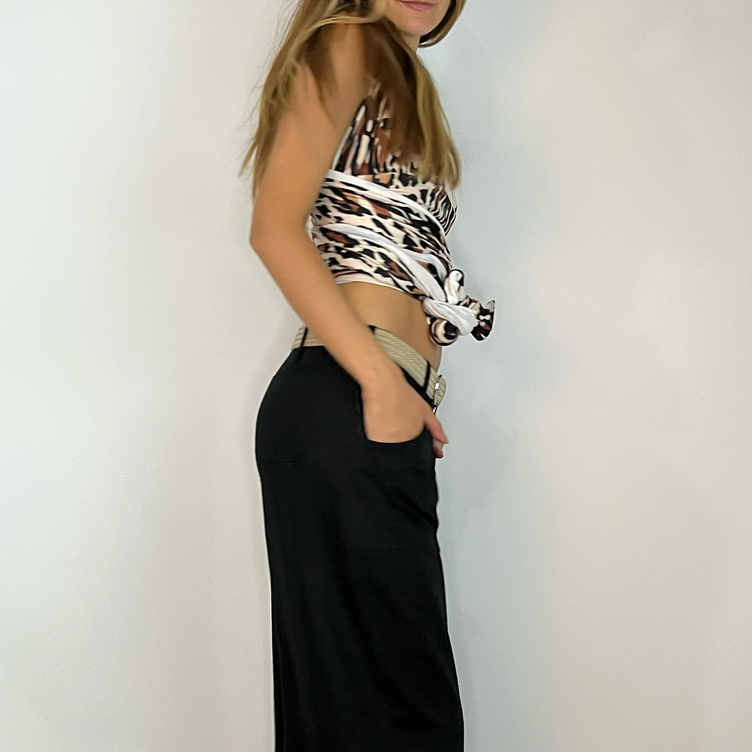 Pantalon mom con lino  4