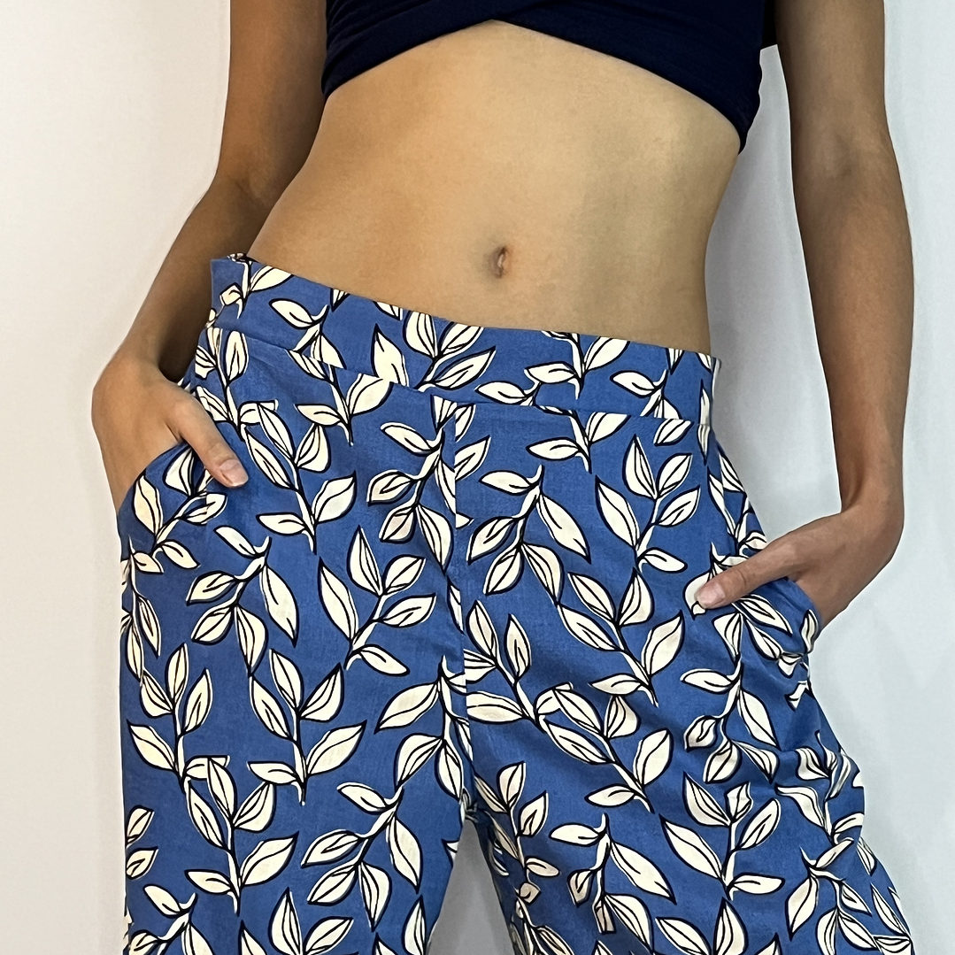 PA4070 PANTALÓN PRETINA CON  ELÁSTICO ATRÁS  ESTAMPADO DENIM 6