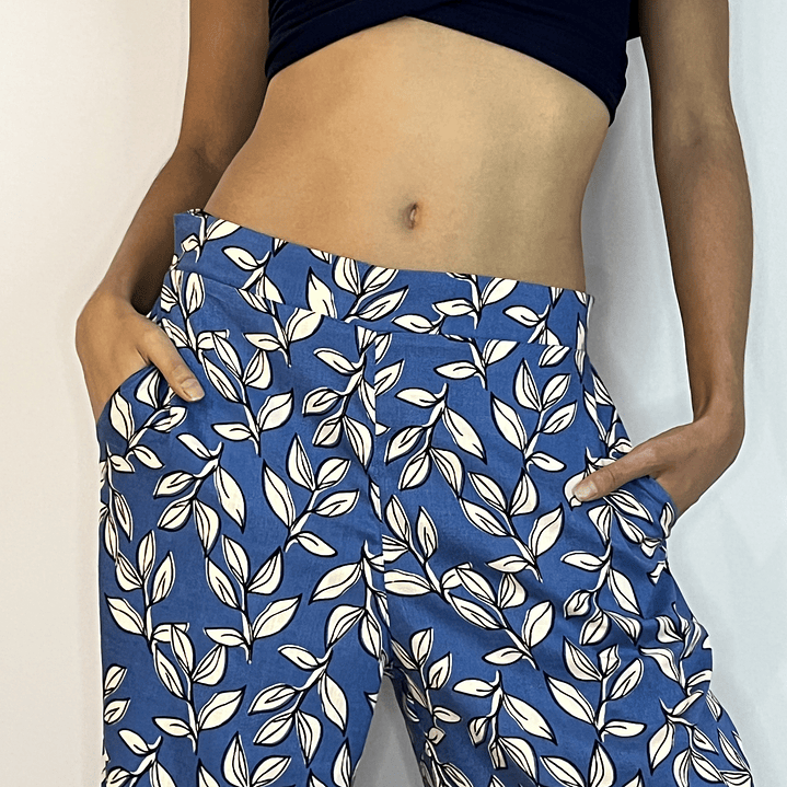 PA4070 PANTALÓN PRETINA CON  ELÁSTICO ATRÁS  ESTAMPADO DENIM 6