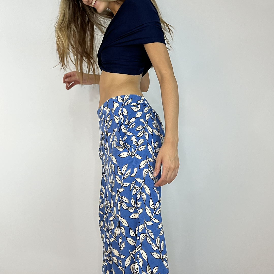 PA4070 PANTALÓN PRETINA CON  ELÁSTICO ATRÁS  ESTAMPADO DENIM 7