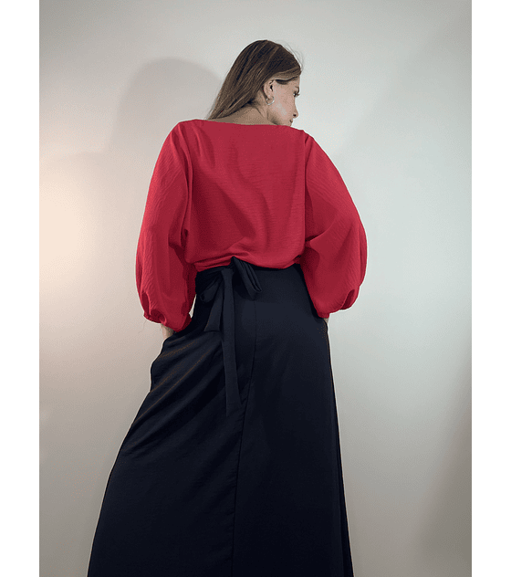 KM1605 BLUSA KIMONO ROJO