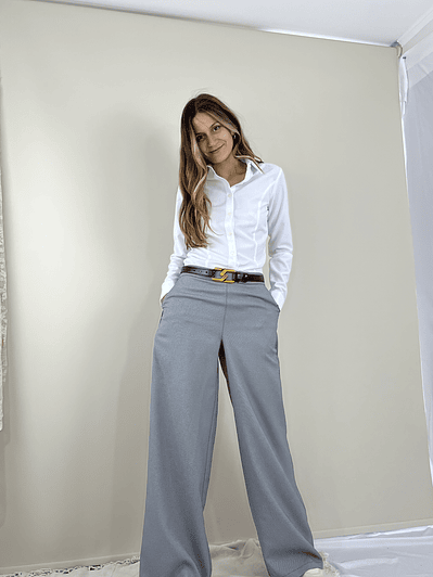 PA4075 PALAZZO CIERRE COSTADO GRIS FANTASÍA 